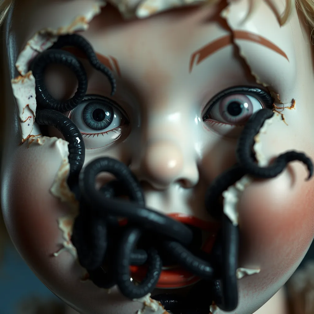Porcelain doll body horror
