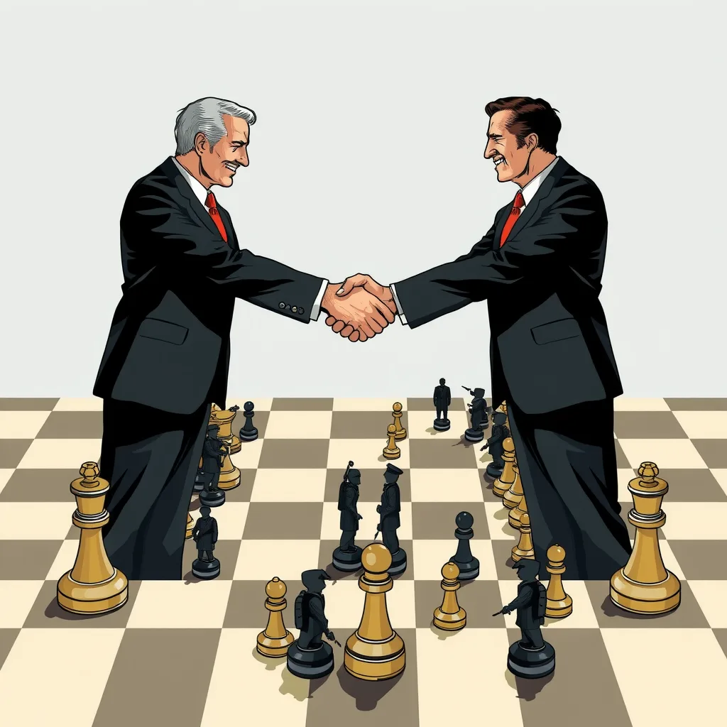 Power dynamics chess handshake