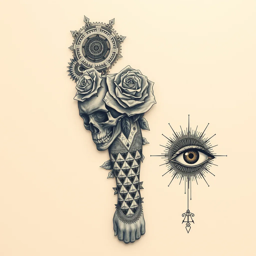 Full tattoo sleeve design