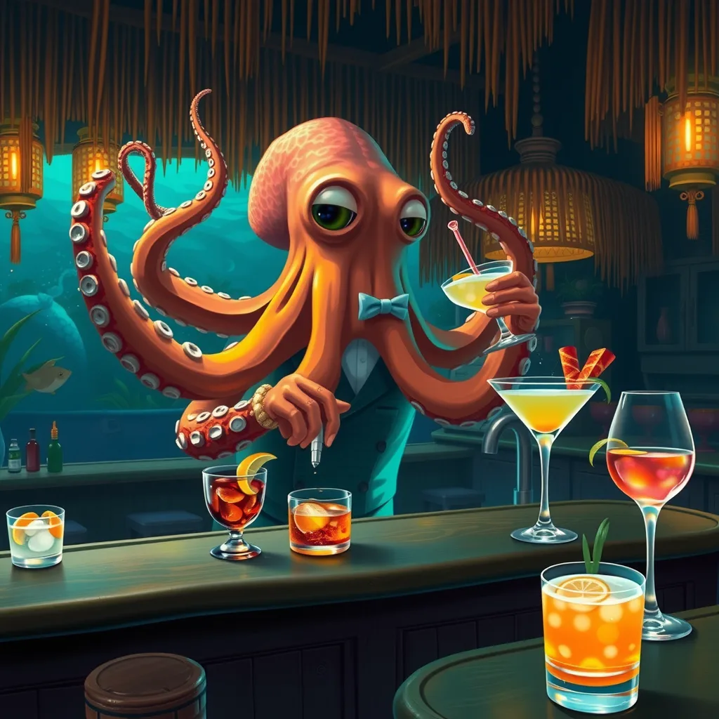 Octopus bartender